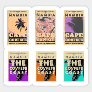 Vintage Nambian Travel Stickers - Set 1 Sticker